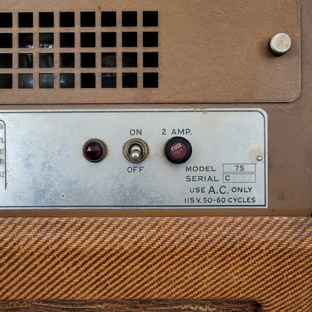 National New Yorker Lap Steel and Model 75 Tweed Amplifier Set 1940 - Mahar's Vintage Guitars