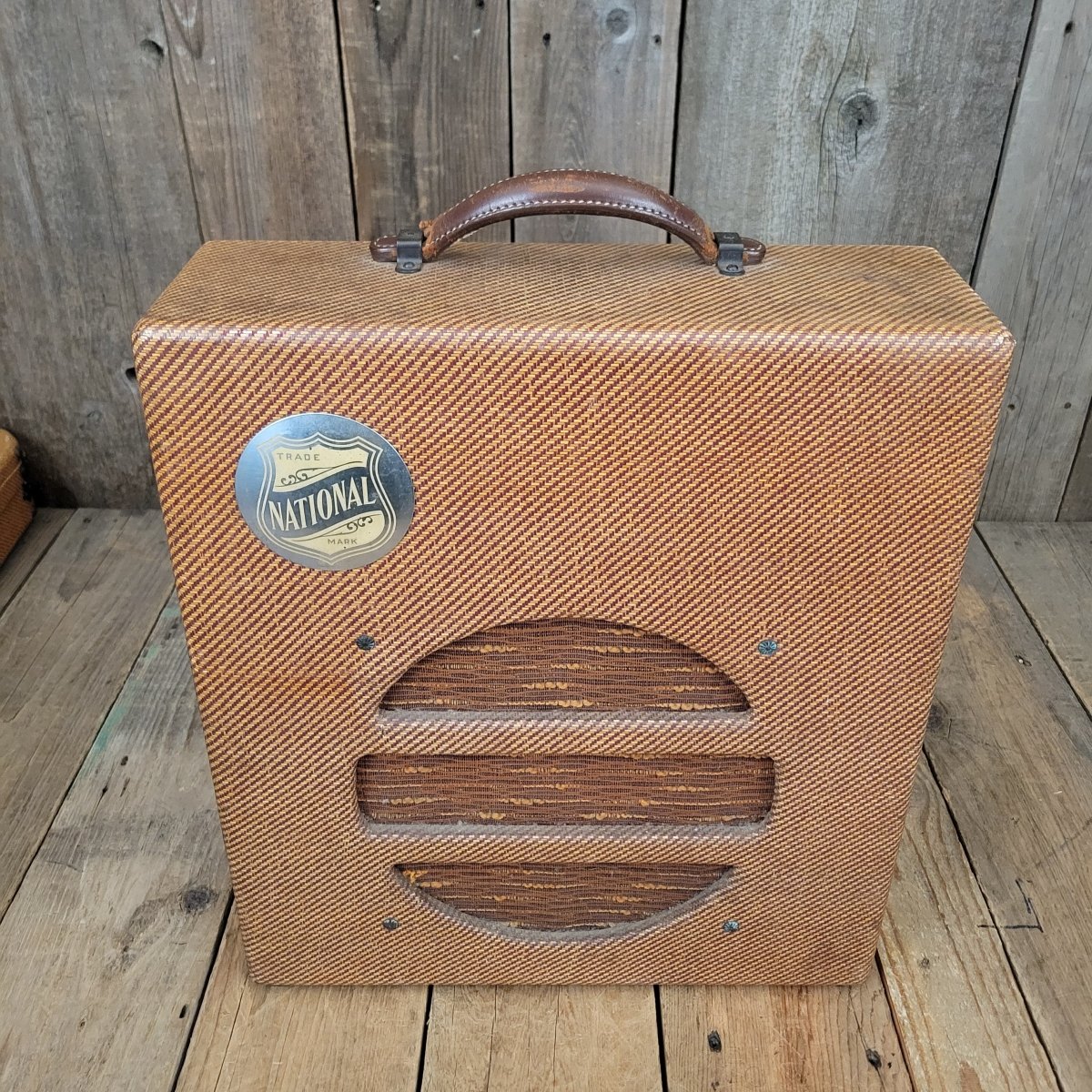 National New Yorker Lap Steel and Model 75 Tweed Amplifier Set 1940 - Mahar's Vintage Guitars