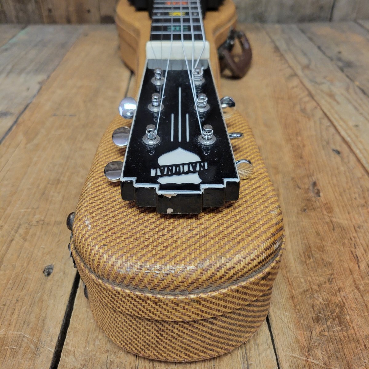 National New Yorker Lap Steel and Model 75 Tweed Amplifier Set 1940 - Mahar's Vintage Guitars