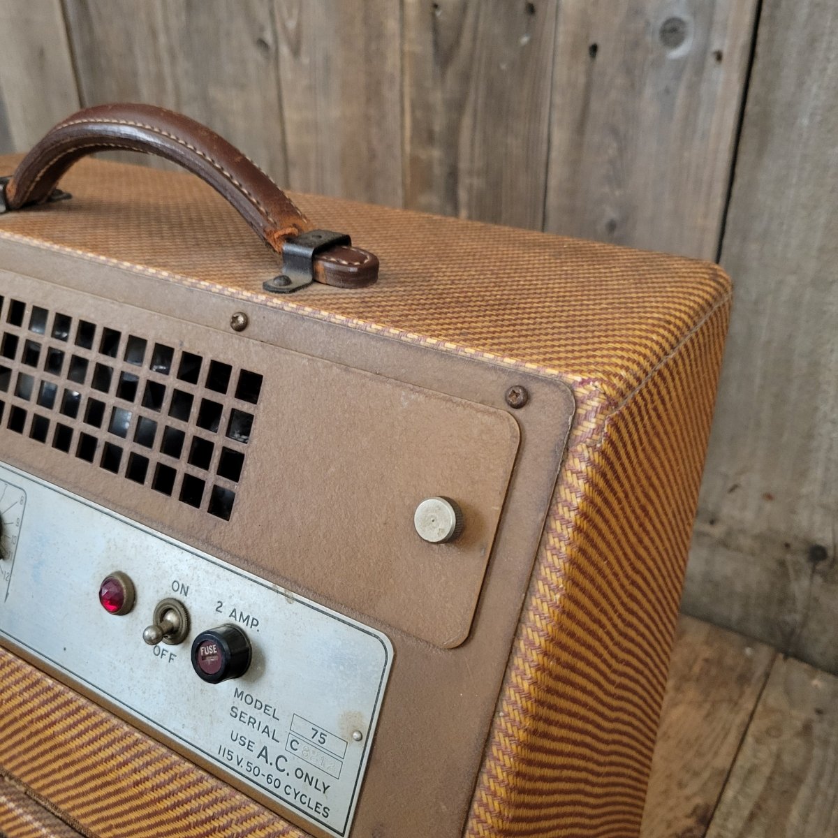 National New Yorker Lap Steel and Model 75 Tweed Amplifier Set 1940 - Mahar's Vintage Guitars