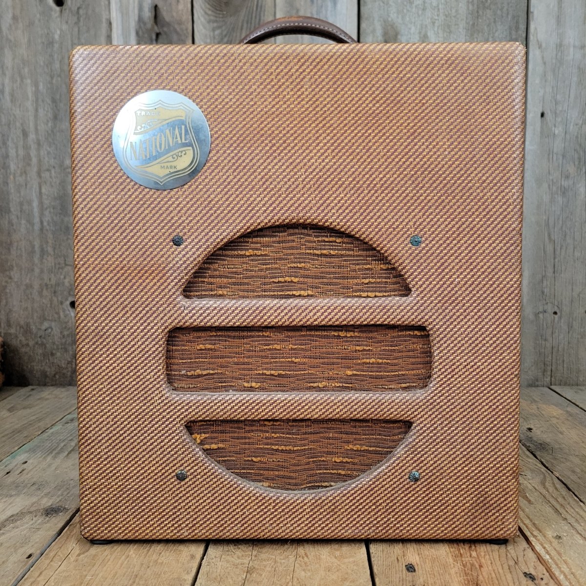 National New Yorker Lap Steel and Model 75 Tweed Amplifier Set 1940 - Mahar's Vintage Guitars