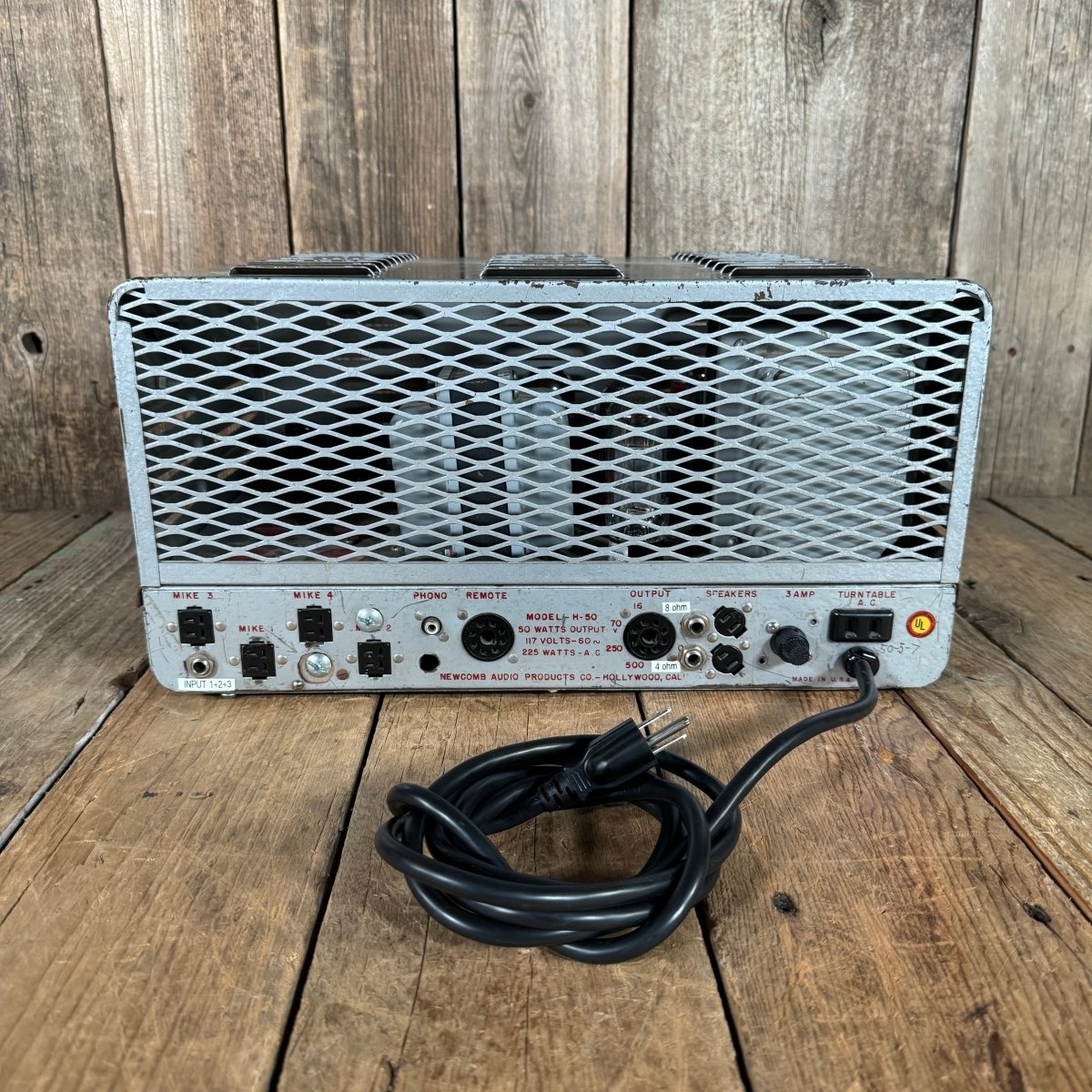 Newcomb H - 50 PA head guitar amp 50 watts 1950's - Mahar's Vintage Guitars