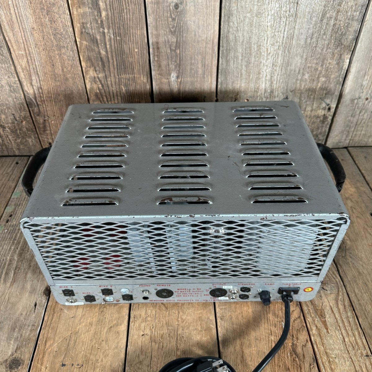 Newcomb H - 50 PA head guitar amp 50 watts 1950's - Mahar's Vintage Guitars