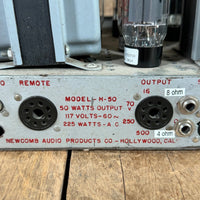 Newcomb H - 50 PA head guitar amp 50 watts 1950's - Mahar's Vintage Guitars