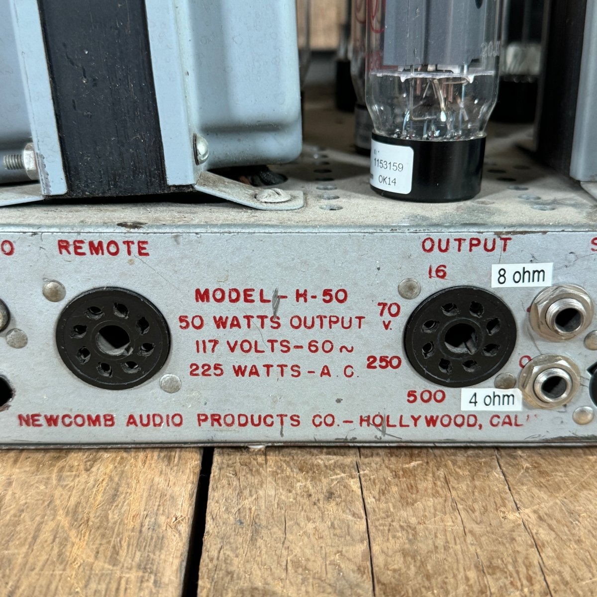 Newcomb H - 50 PA head guitar amp 50 watts 1950's - Mahar's Vintage Guitars