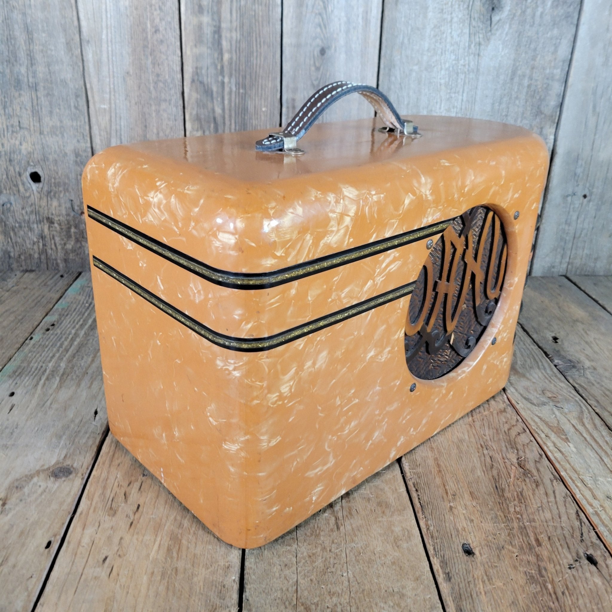 Oahu 385K Melody Master Amp Pink Pearloid 1941 - Mahar's Vintage Guitars