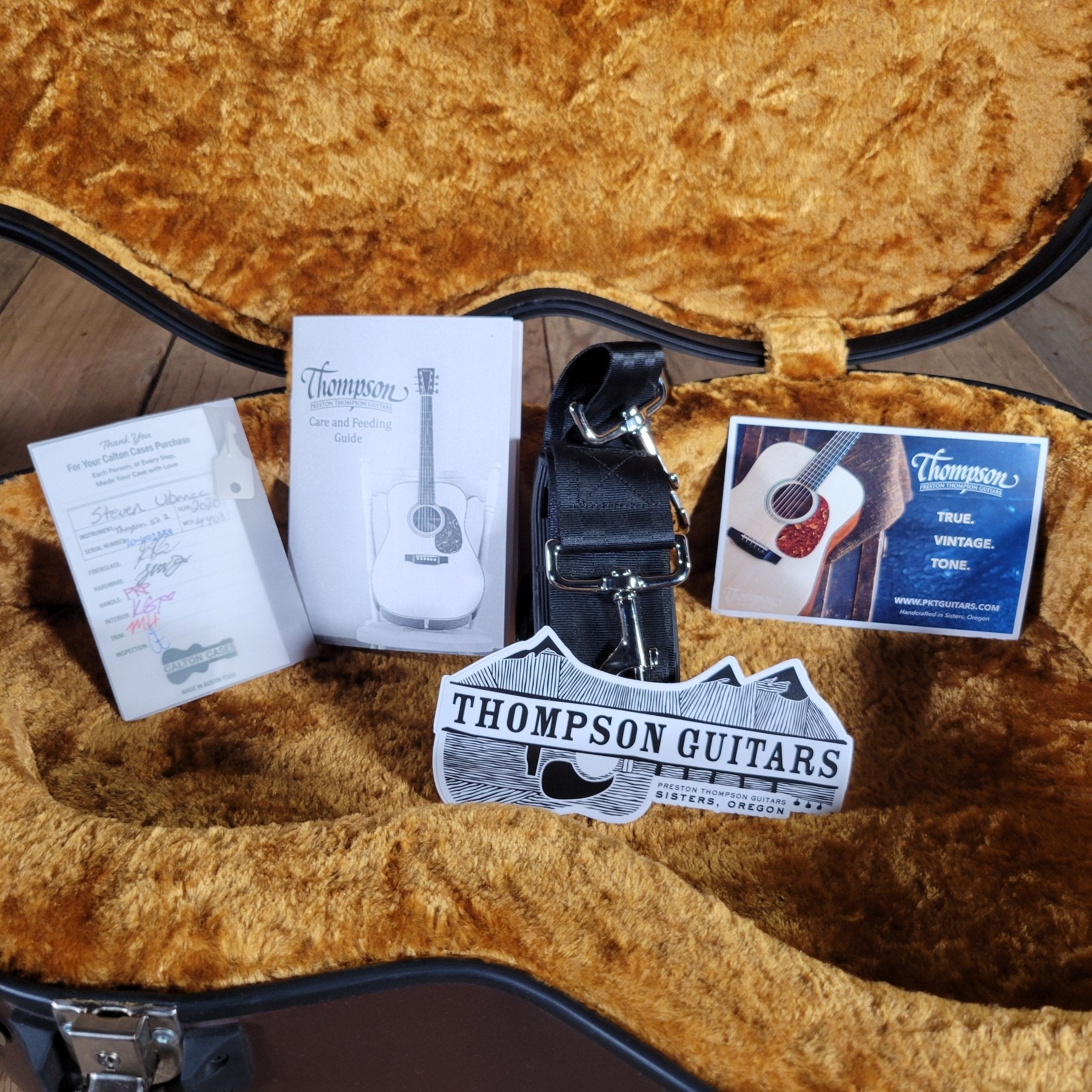 Preston Thompson 2020 Size 2 BA Parlor Guitar – Brazilian Rosewood & Adirondack Spruce, Calton Case, Handcrafted Excellence - Mahar's Vintage Guitars