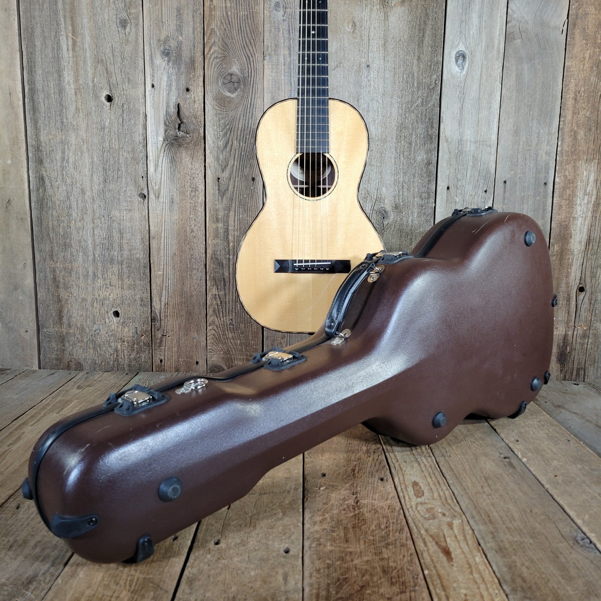 Preston Thompson 2020 Size 2 BA Parlor Guitar – Brazilian Rosewood & Adirondack Spruce, Calton Case, Handcrafted Excellence - Mahar's Vintage Guitars