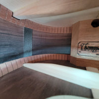 Preston Thompson 2020 Size 2 BA Parlor Guitar – Brazilian Rosewood & Adirondack Spruce, Calton Case, Handcrafted Excellence - Mahar's Vintage Guitars