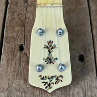 Rare 1930s "The Gibson" Poinsettia Ukulele – Hand - Painted Style 3 Soprano with Floral Motif 1926 - 1929 - Mahar's Vintage Guitars