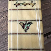 Rare 1930s "The Gibson" Poinsettia Ukulele – Hand - Painted Style 3 Soprano with Floral Motif 1926 - 1929 - Mahar's Vintage Guitars