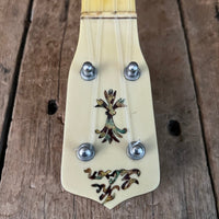 Rare 1930s "The Gibson" Poinsettia Ukulele – Hand - Painted Style 3 Soprano with Floral Motif 1926 - 1929 - Mahar's Vintage Guitars