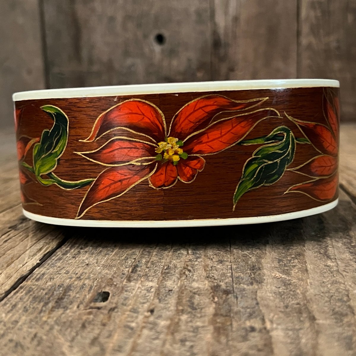 Rare 1930s "The Gibson" Poinsettia Ukulele – Hand - Painted Style 3 Soprano with Floral Motif 1926 - 1929 - Mahar's Vintage Guitars