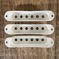 Red Rhodes Velvet Hammer Stratocaster Pickup Covers - Mahar's Vintage Guitars