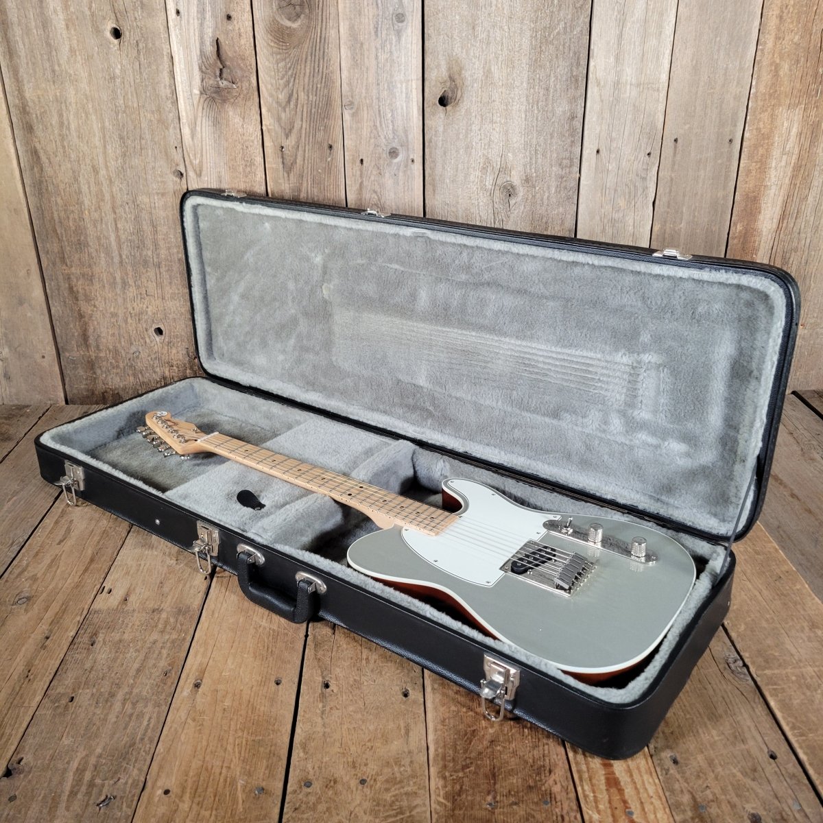 Reverend Eastsider E Pete Anderson Esquire – Silver Sparkle, 2022, w/Hardshell Case - Mahar's Vintage Guitars