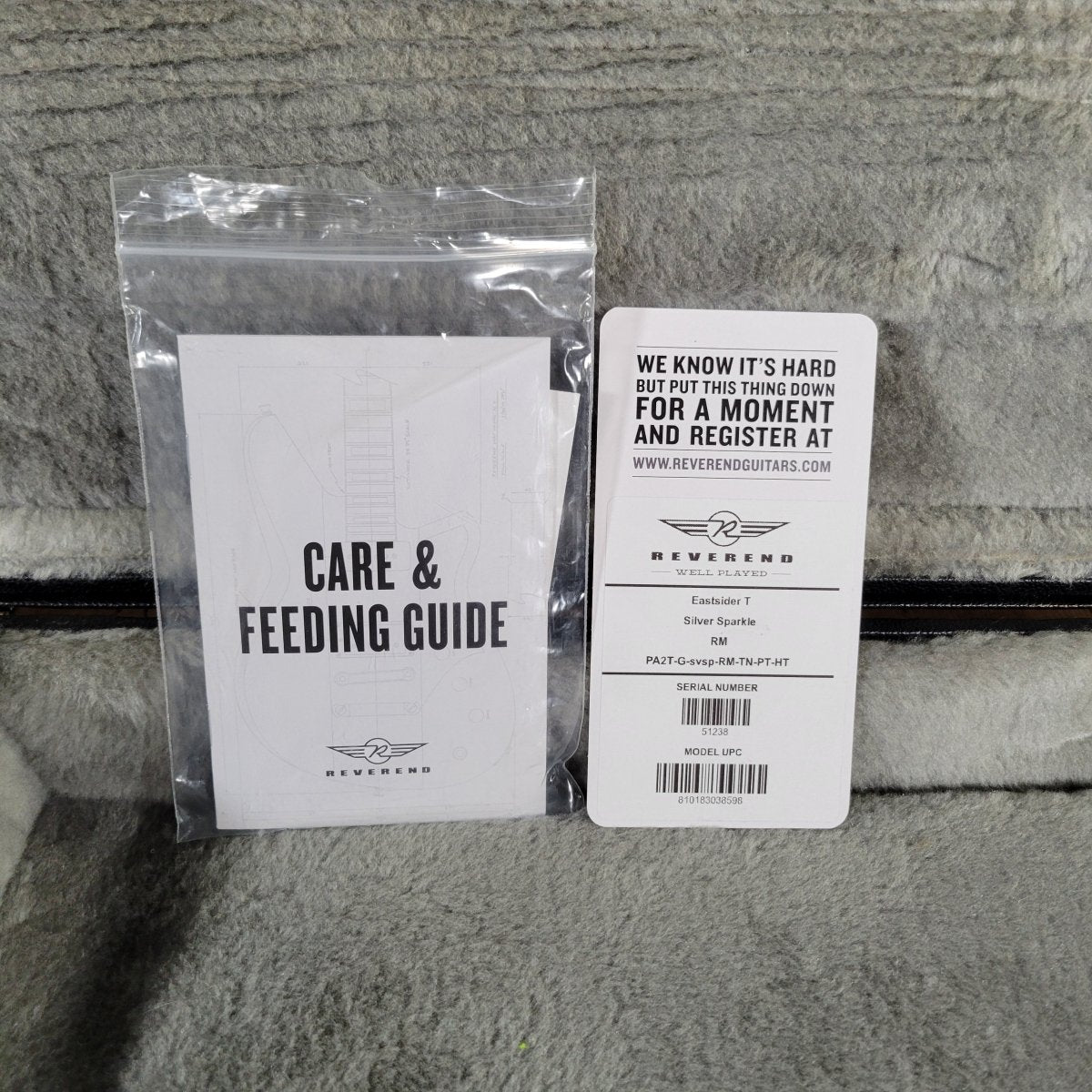 Reverend Eastsider E Pete Anderson Esquire – Silver Sparkle, 2022, w/Hardshell Case - Mahar's Vintage Guitars