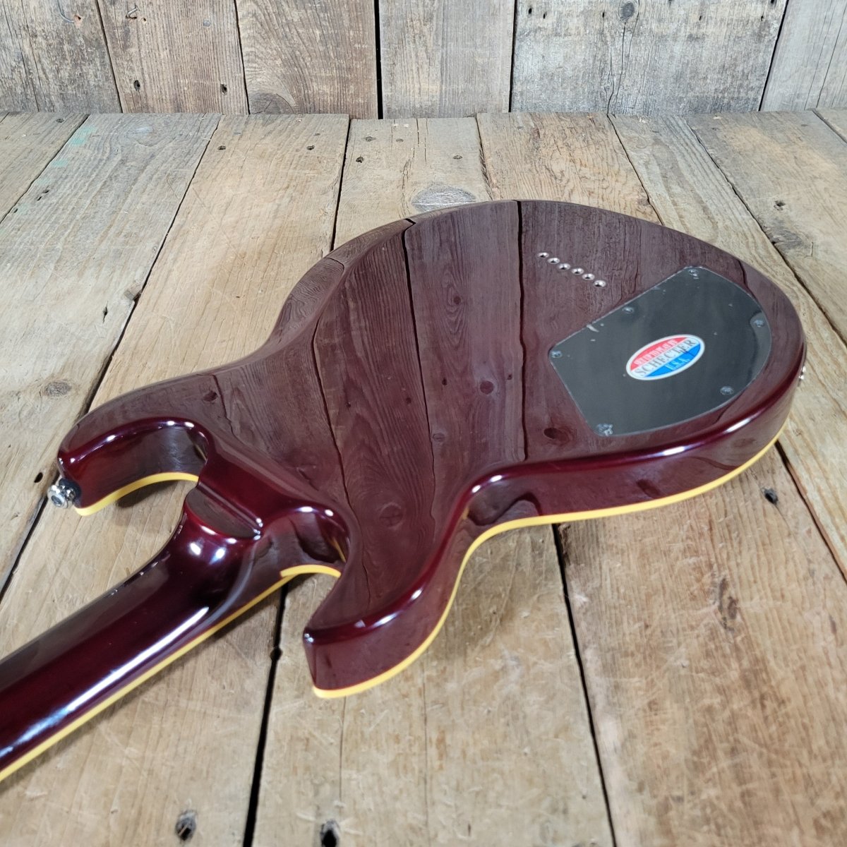 Schecter S - 1 Elite Double Cut 2003–2007 – Flame Top Black Cherry w/ Hard Case - Mahar's Vintage Guitars