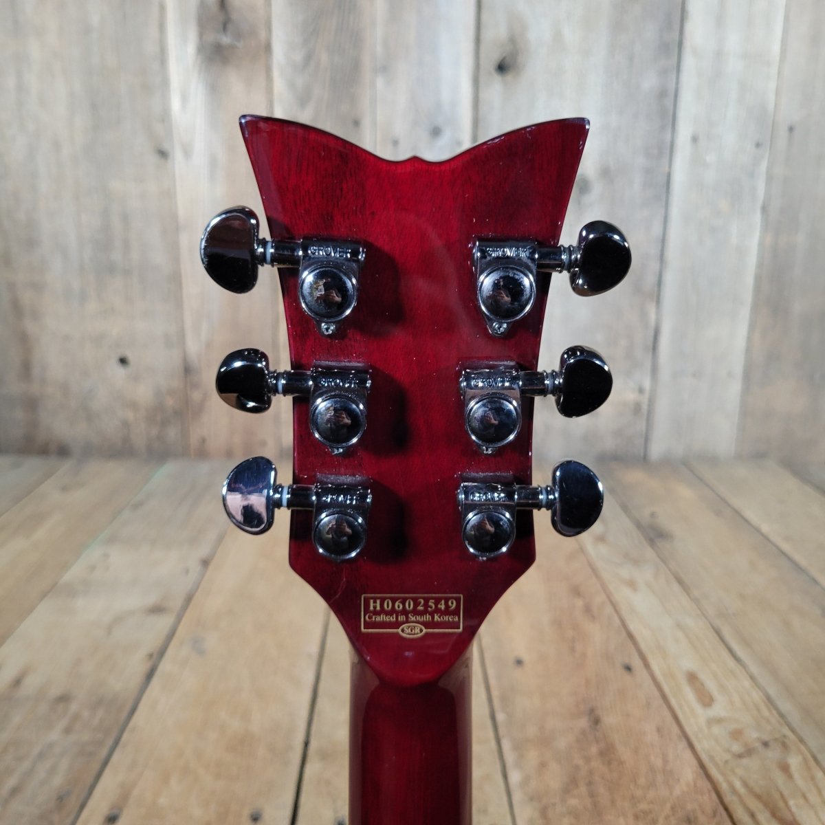 Schecter S - 1 Elite Double Cut 2003–2007 – Flame Top Black Cherry w/ Hard Case - Mahar's Vintage Guitars