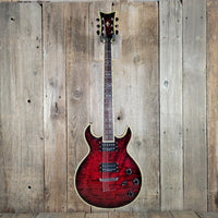Schecter S - 1 Elite Double Cut 2003–2007 – Flame Top Black Cherry w/ Hard Case - Mahar's Vintage Guitars