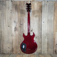 Schecter S - 1 Elite Double Cut 2003–2007 – Flame Top Black Cherry w/ Hard Case - Mahar's Vintage Guitars