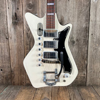 SOLD - Airline Professional White Res - O - Glass All Original Orig Case 1964 - Mahar's Vintage Guitars