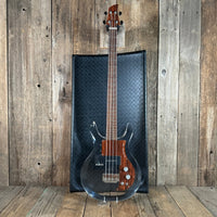 SOLD - Ampeg Dan Armstrong ADA4 Lucite Bass Reissue 2010 Clear Lucite - Mahar's Vintage Guitars