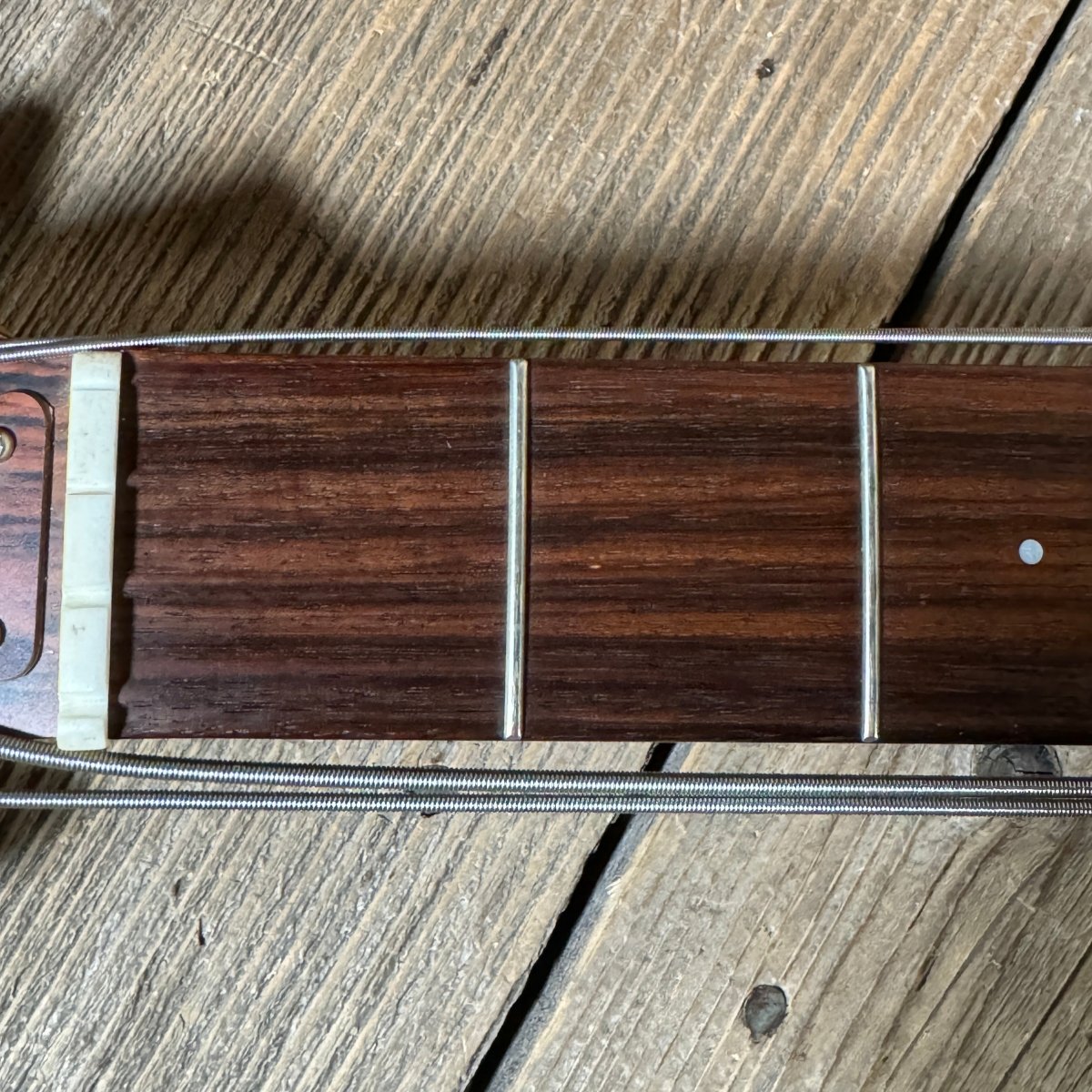 SOLD - Ampeg Dan Armstrong ADA4 Lucite Bass Reissue 2010 Clear Lucite - Mahar's Vintage Guitars