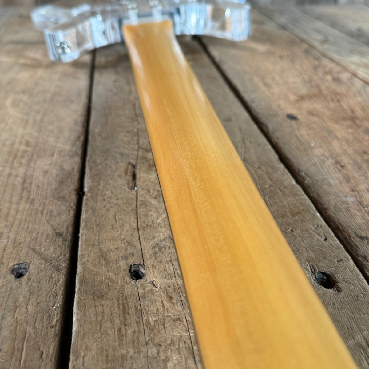 SOLD - Ampeg Dan Armstrong ADA4 Lucite Bass Reissue 2010 Clear Lucite - Mahar's Vintage Guitars