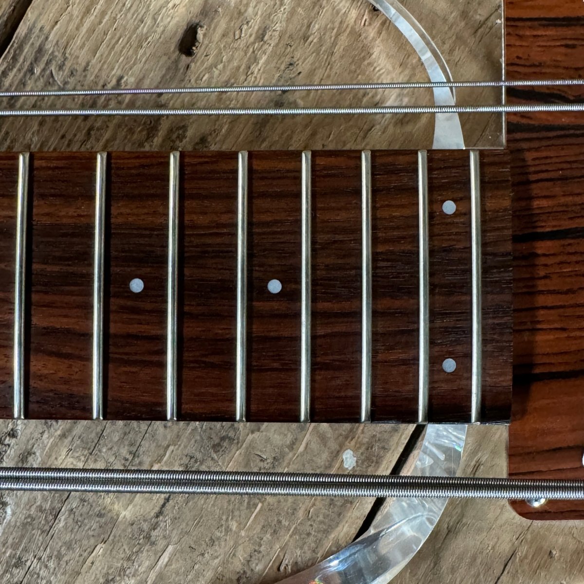 SOLD - Ampeg Dan Armstrong ADA4 Lucite Bass Reissue 2010 Clear Lucite - Mahar's Vintage Guitars