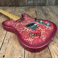 SOLD - Crook Custom Guitars Paisley Tele 2000s One Off Custom Telecaster - Mahar's Vintage Guitars