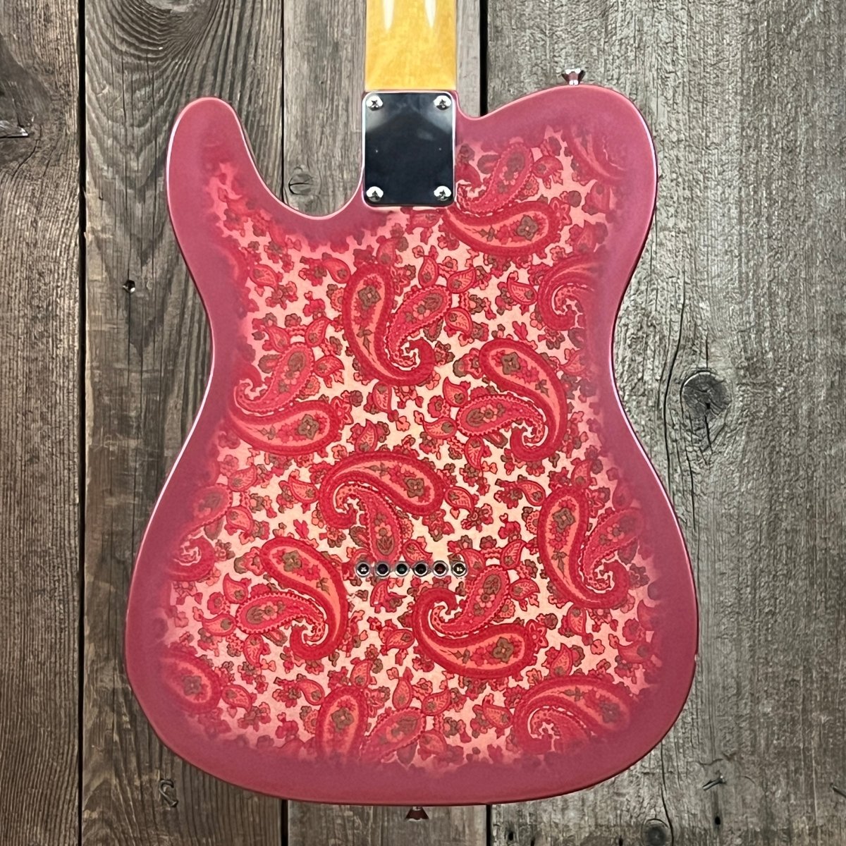SOLD - Crook Custom Guitars Paisley Tele 2000s One Off Custom Telecaster - Mahar's Vintage Guitars