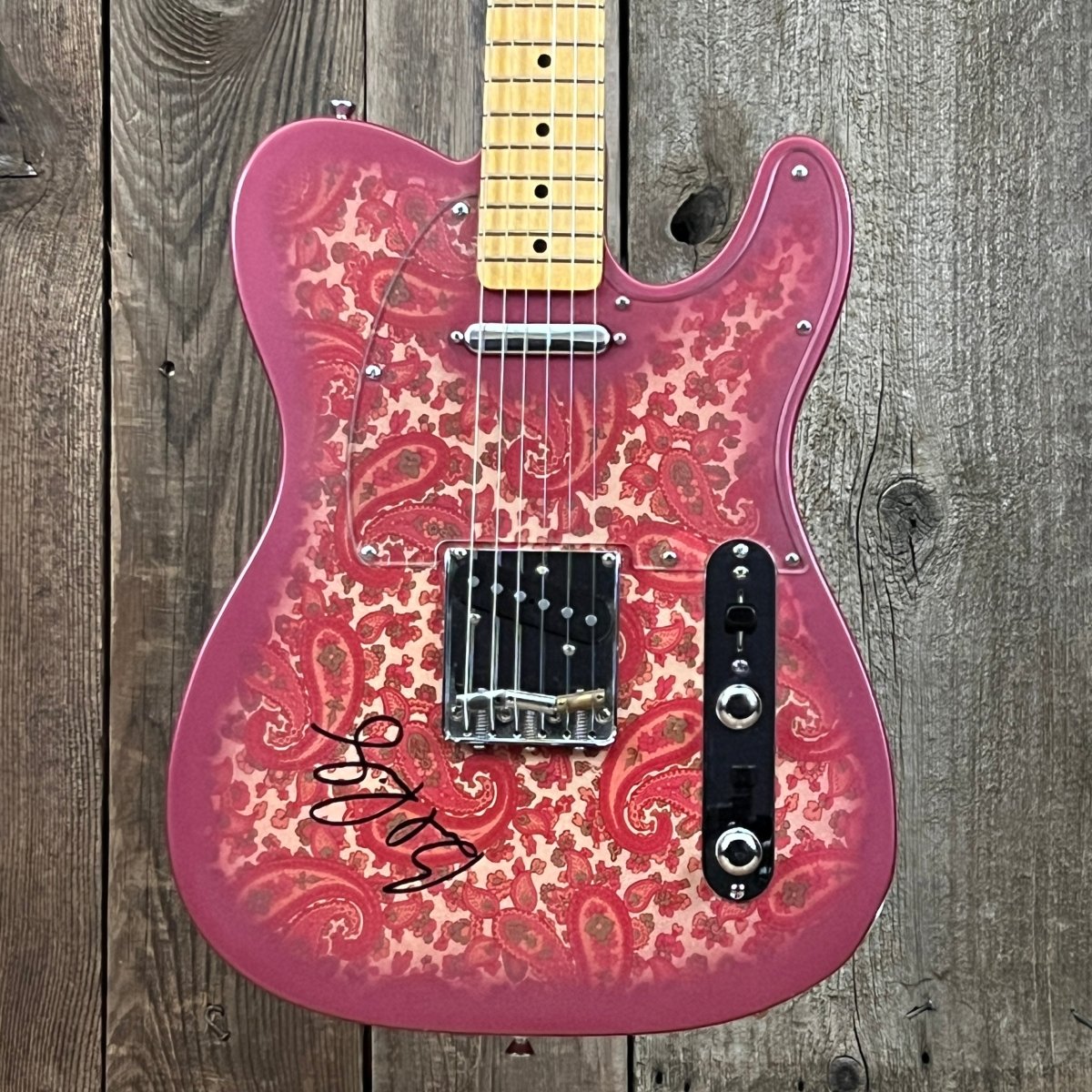 SOLD - Crook Custom Guitars Paisley Tele 2000s One Off Custom Telecaster - Mahar's Vintage Guitars