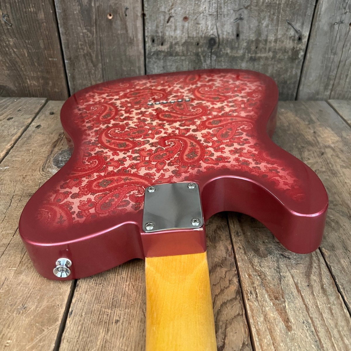 SOLD - Crook Custom Guitars Paisley Tele 2000s One Off Custom Telecaster - Mahar's Vintage Guitars