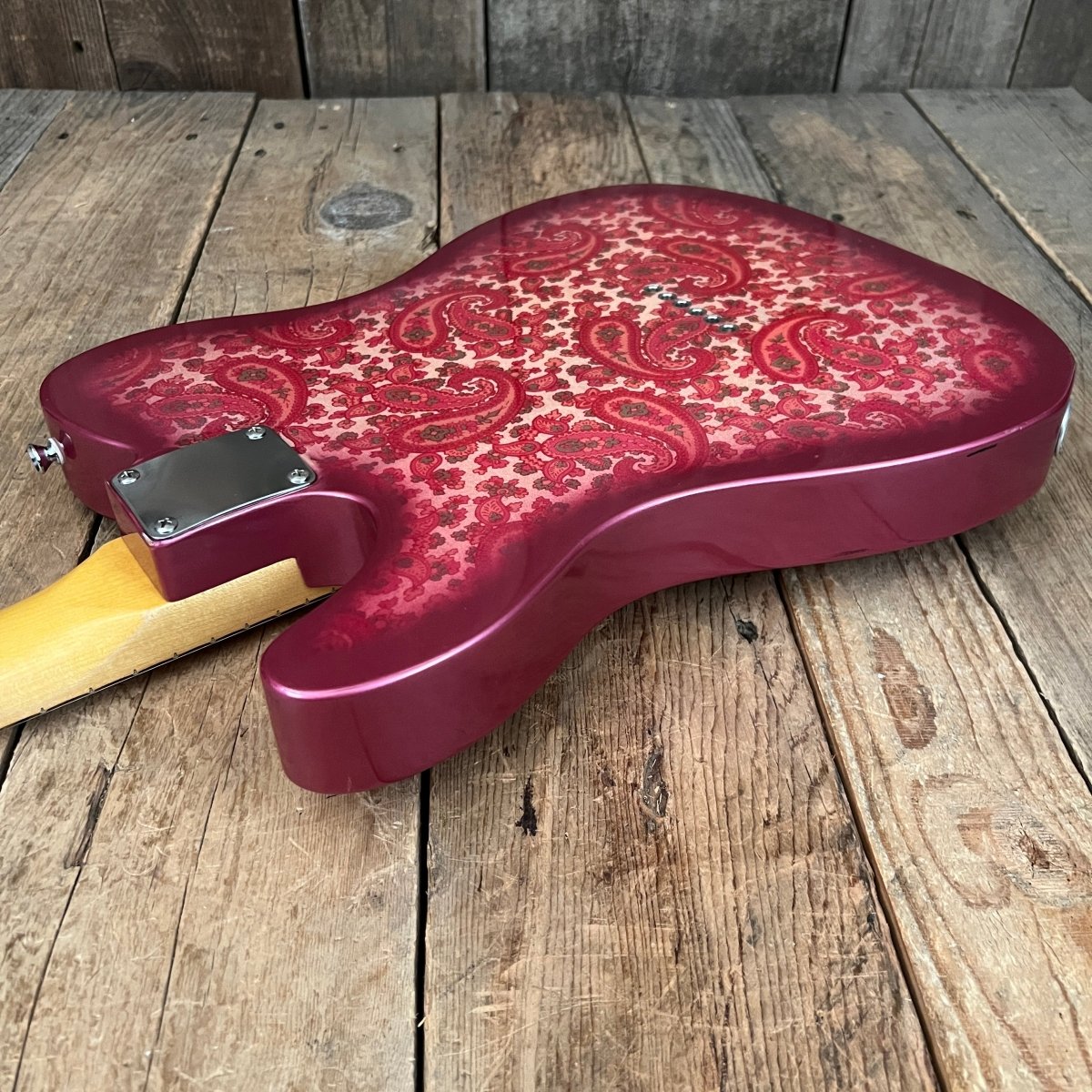 SOLD - Crook Custom Guitars Paisley Tele 2000s One Off Custom Telecaster - Mahar's Vintage Guitars