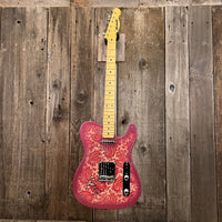 SOLD - Crook Custom Guitars Paisley Tele 2000s One Off Custom Telecaster - Mahar's Vintage Guitars