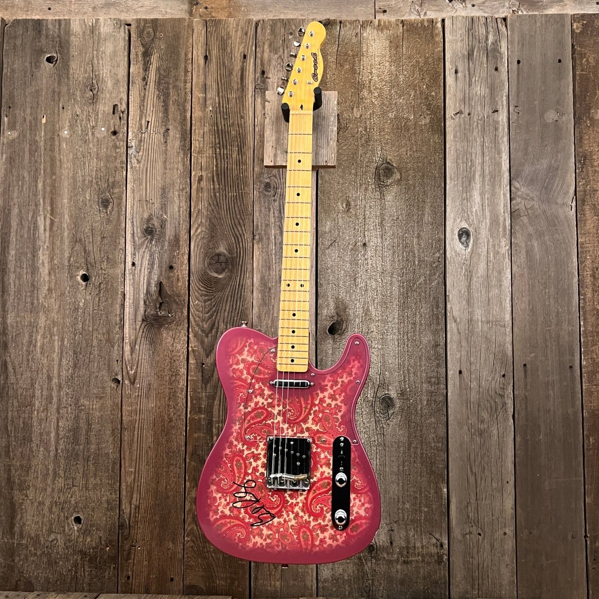 SOLD - Crook Custom Guitars Paisley Tele 2000s One Off Custom Telecaster - Mahar's Vintage Guitars