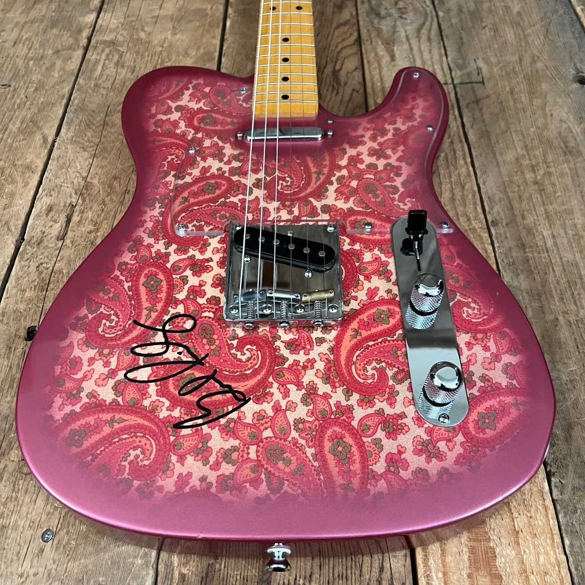 SOLD - Crook Custom Guitars Paisley Tele 2000s One Off Custom Telecaster - Mahar's Vintage Guitars