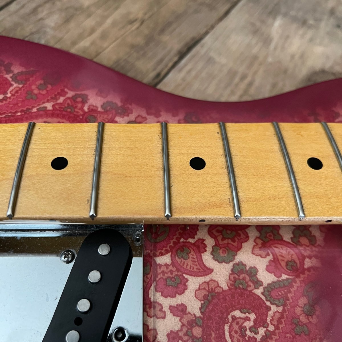 SOLD - Crook Custom Guitars Paisley Tele 2000s One Off Custom Telecaster - Mahar's Vintage Guitars