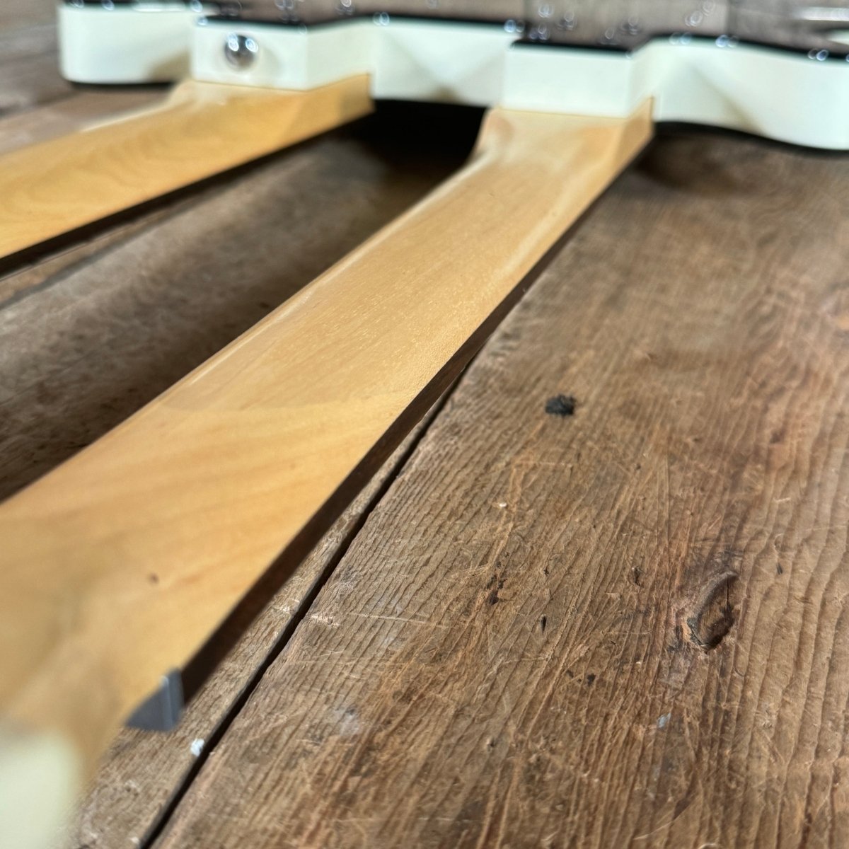 SOLD - Danelectro Double Neck Baritone and Guitar 2001 Black Burst with Case - Mahar's Vintage Guitars