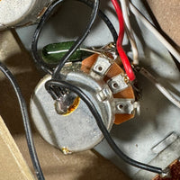 SOLD - Danelectro Double Neck Baritone and Guitar 2001 Black Burst with Case - Mahar's Vintage Guitars