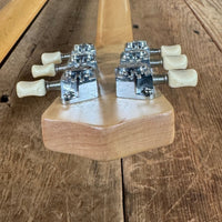 SOLD - Danelectro Double Neck Baritone and Guitar 2001 Black Burst with Case - Mahar's Vintage Guitars