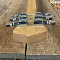 SOLD - Danelectro Double Neck Baritone and Guitar 2001 Black Burst with Case - Mahar's Vintage Guitars