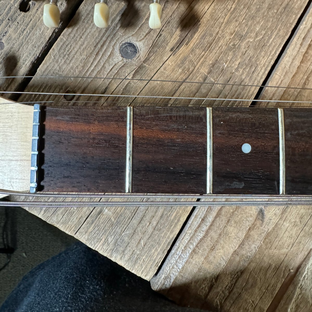 SOLD - Danelectro Double Neck Baritone and Guitar 2001 Black Burst with Case - Mahar's Vintage Guitars