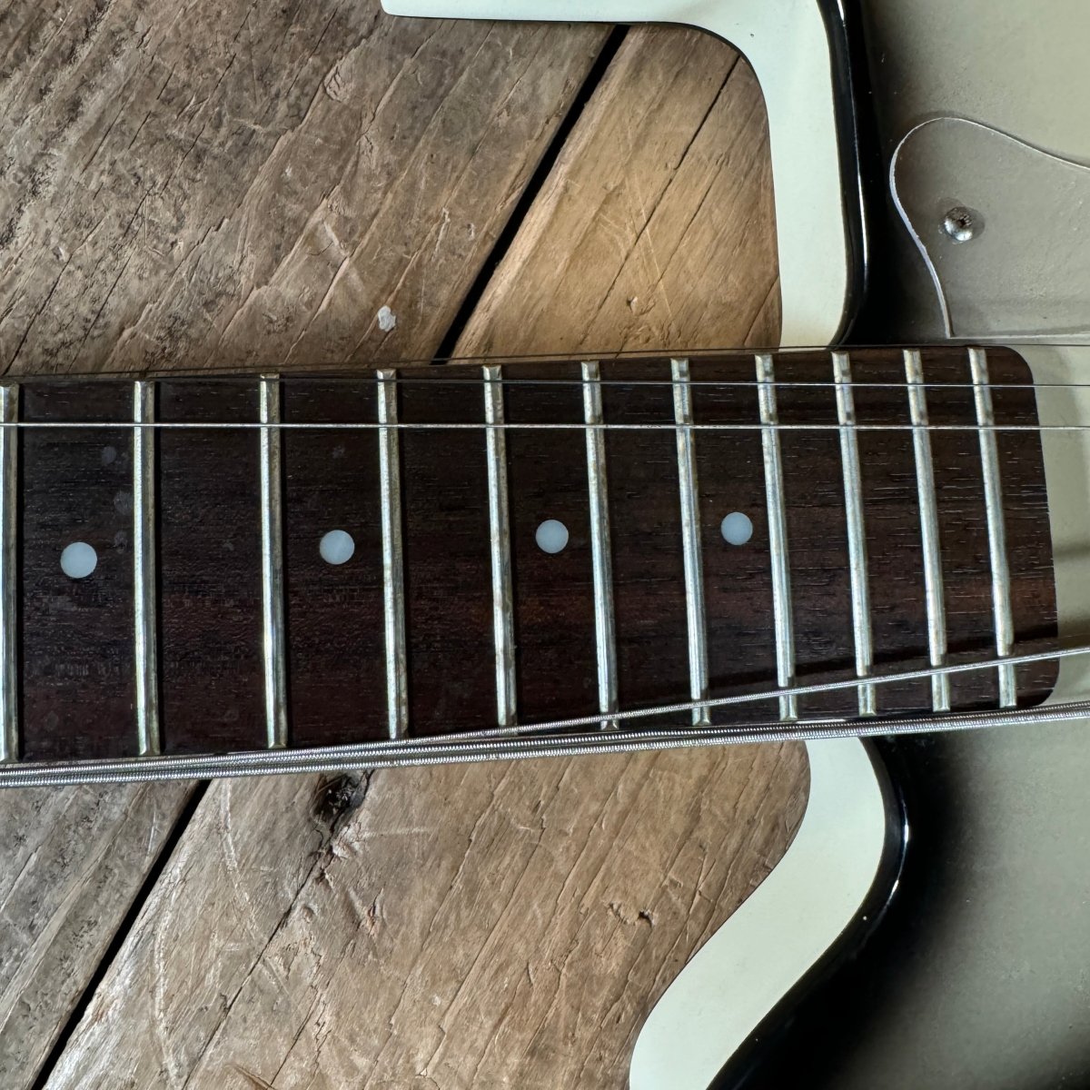 SOLD - Danelectro Double Neck Baritone and Guitar 2001 Black Burst with Case - Mahar's Vintage Guitars