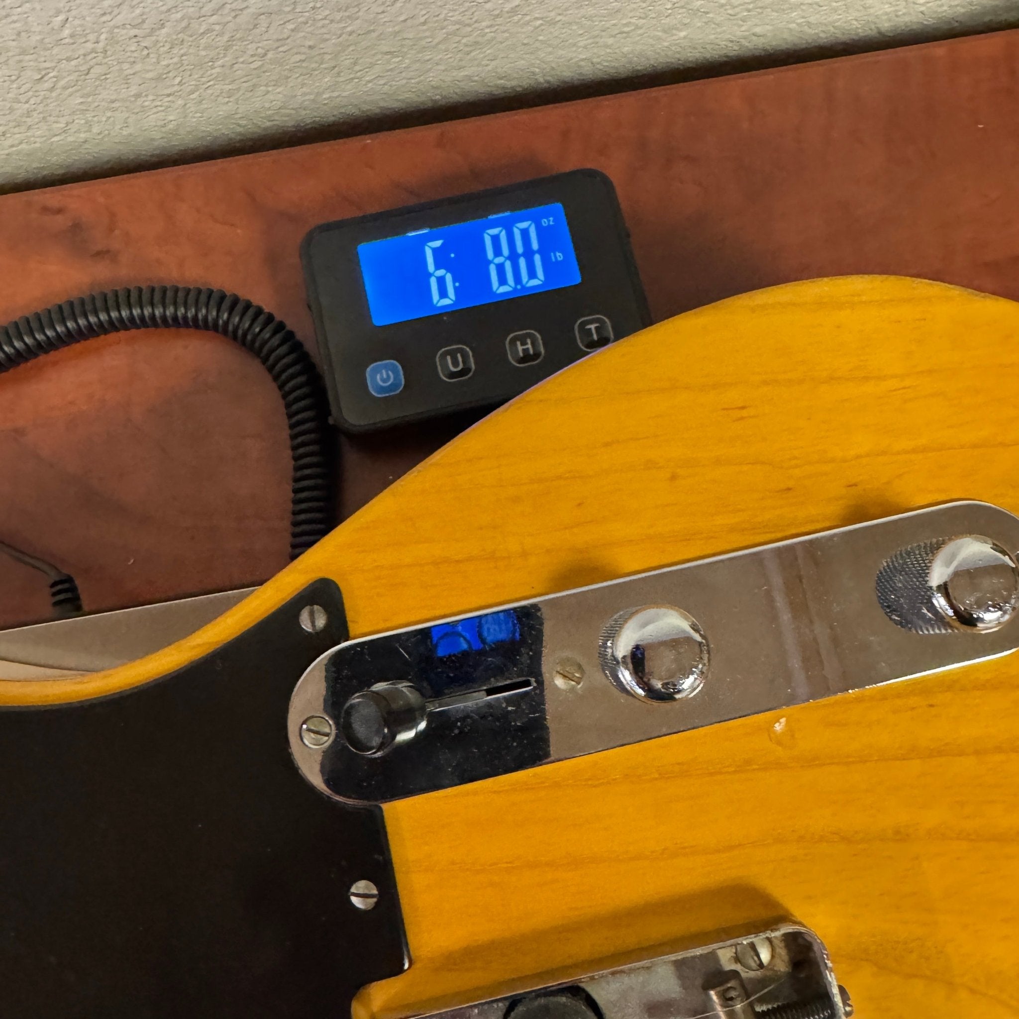 SOLD - Danocaster Blackguard Telecaster Singlecut V Neck 2017 Butterscotch Blonde - Mahar's Vintage Guitars