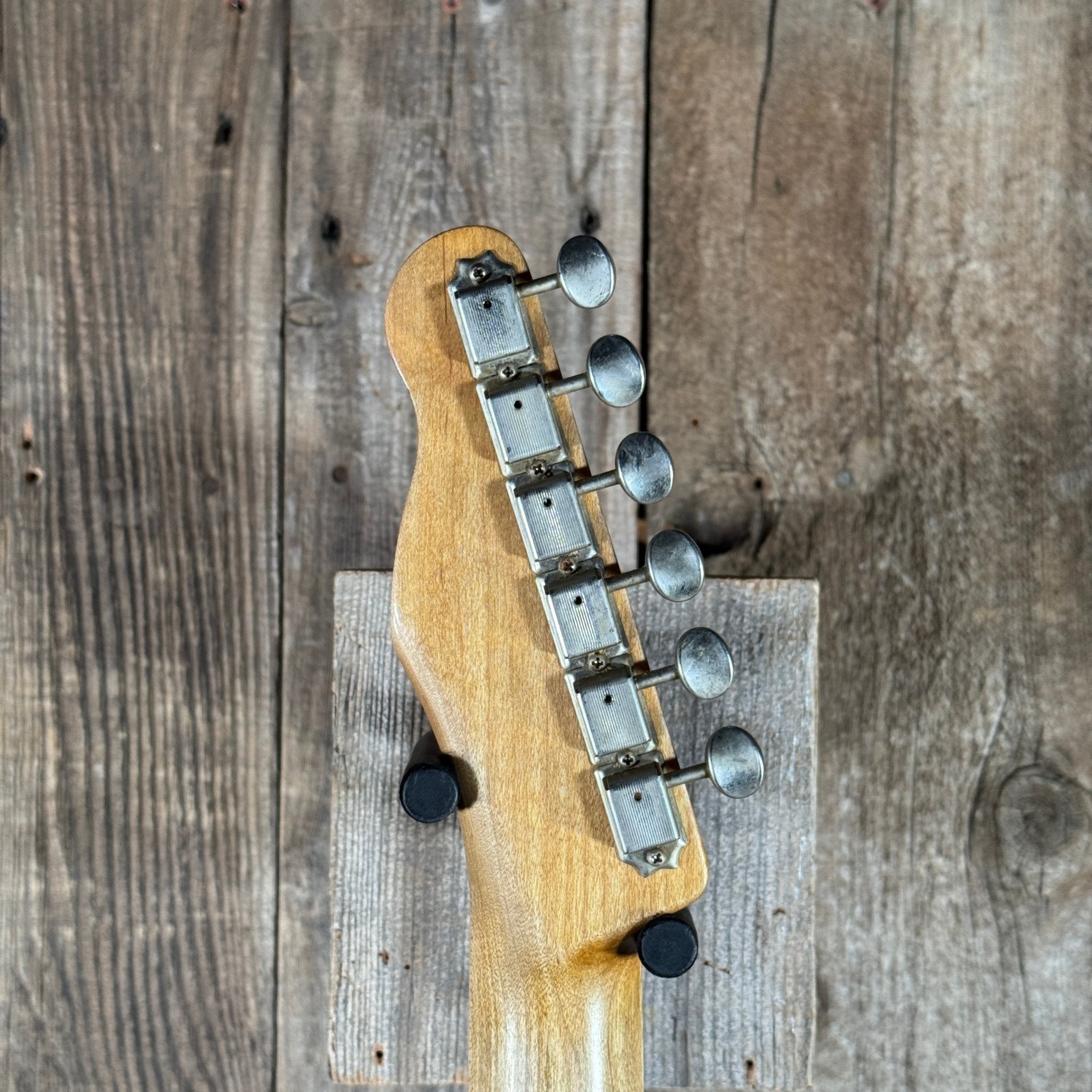 SOLD - Danocaster Blackguard Telecaster Singlecut V Neck 2017 Butterscotch Blonde - Mahar's Vintage Guitars
