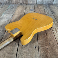 SOLD - Danocaster Blackguard Telecaster Singlecut V Neck 2017 Butterscotch Blonde - Mahar's Vintage Guitars