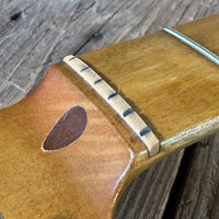 SOLD - Danocaster Blackguard Telecaster Singlecut V Neck 2017 Butterscotch Blonde - Mahar's Vintage Guitars