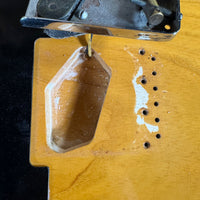 SOLD - Danocaster Blackguard Telecaster Singlecut V Neck 2017 Butterscotch Blonde - Mahar's Vintage Guitars