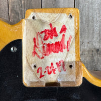 SOLD - Danocaster Blackguard Telecaster Singlecut V Neck 2017 Butterscotch Blonde - Mahar's Vintage Guitars